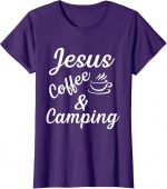 Jesus Coffe Camping T-shirt